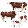 High Quality Action Figure Simulation Animals Model Realistic Design Cattle Cow Bull Home Decor Educational Toys For Xmas Gift