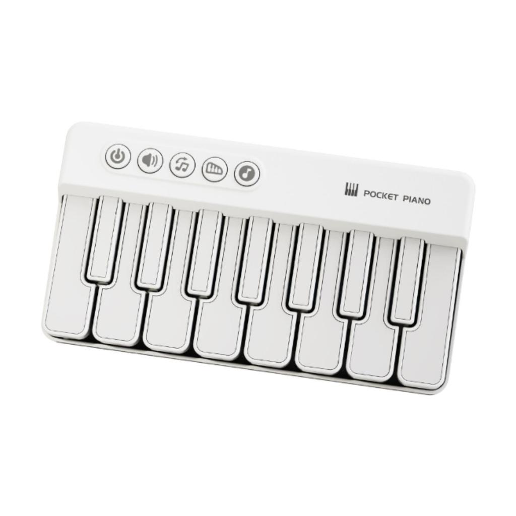 Light Pocket Piano with Sound and Light Practical Interactive Games Electronic Piano Keyboard for Birthdays New Year Boys Girls