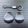 Carbon Fiber Painting Remote Key Shell Case Cover Fob Holder+Keychain For Harley X48 883 1200 Street Glide