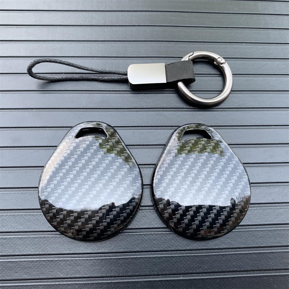 Carbon Fiber Painting Remote Key Shell Case Cover Fob Holder+Keychain For Harley X48 883 1200 Street Glide