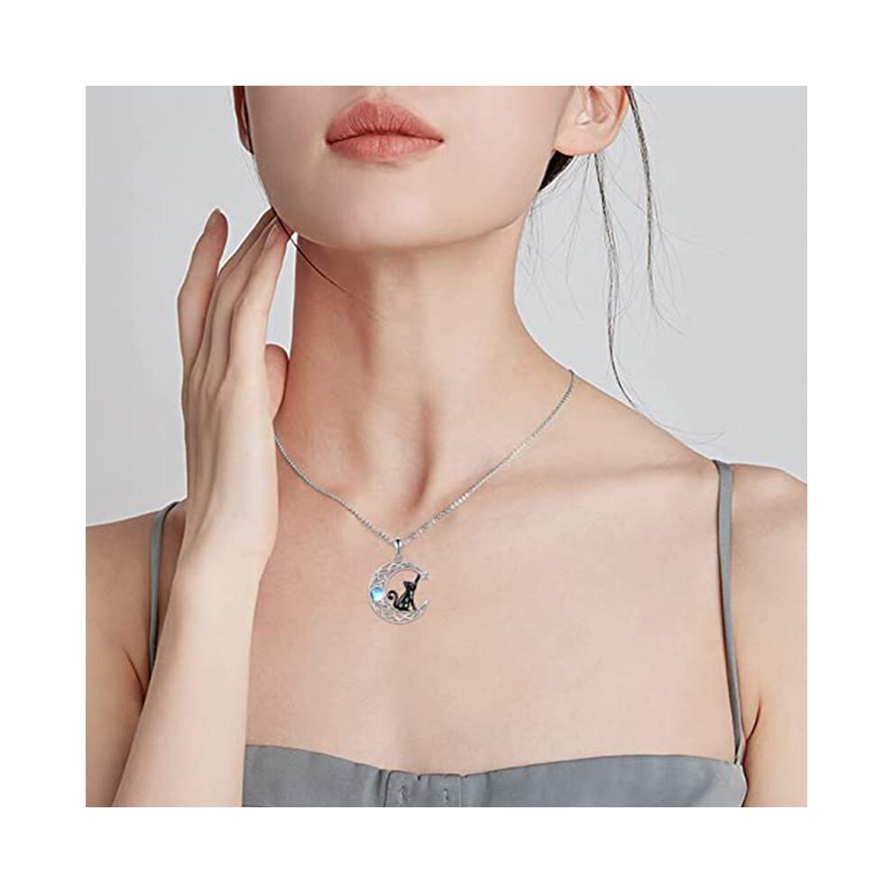Tree of Life Necklace 1pc Silver Celtic Knot Moonstone Pendant Women Jewelry