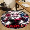 Superhero Pattern Round Rug, Indoor/Outdoor Mat, for Picnic, Gameroom, Bedroom, Office, Living Room, Home Decor Carpet, Birthday Gift