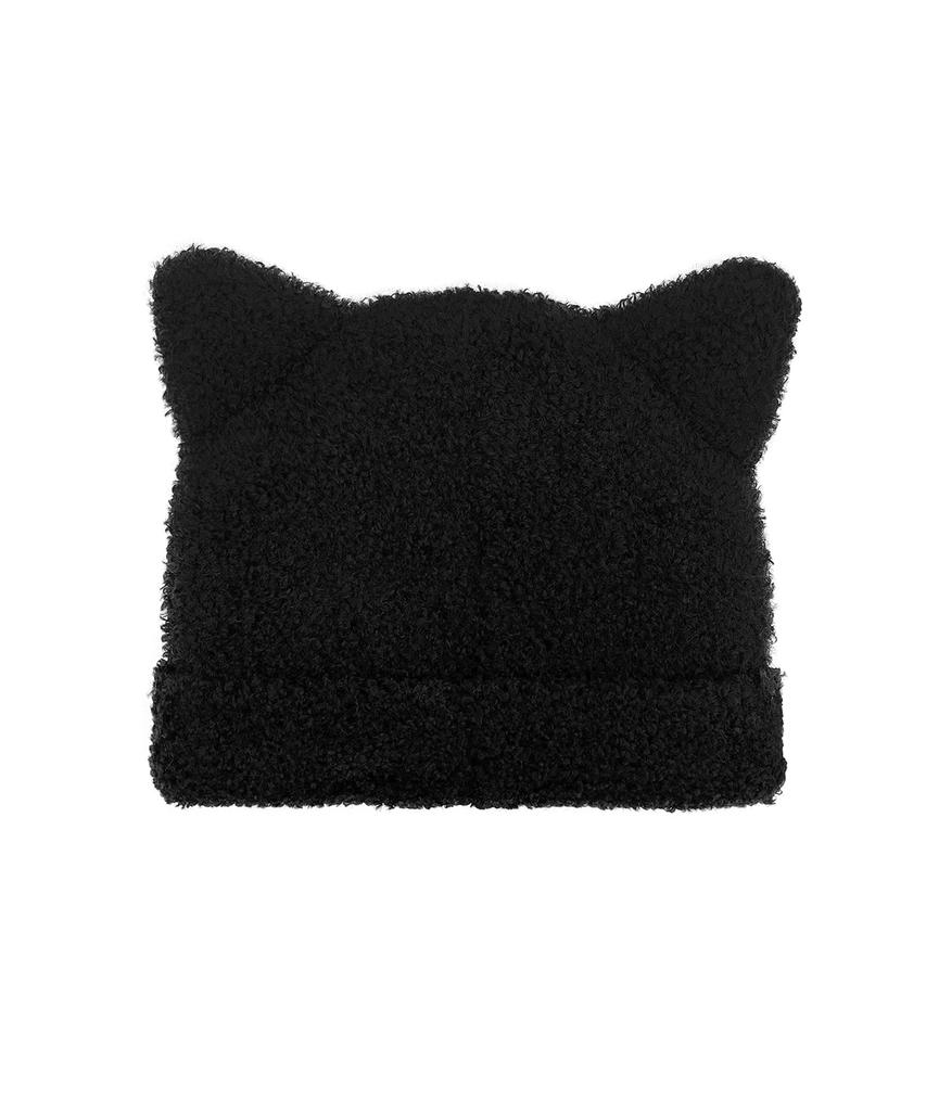 Opeunyadeu(Owai) Boucle Ears Beanie - Black