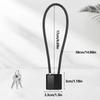 Light Weight Antitheft Steel Wire Padlock Dormitory Cabinet Luggage Lock with Key High Strength Cycling Lock Enduring