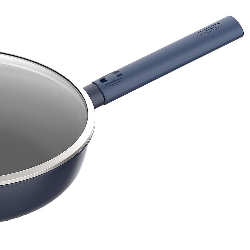 ASD 28cm Titanium Composite Steel Non-Stick Frying Pan with Lid
