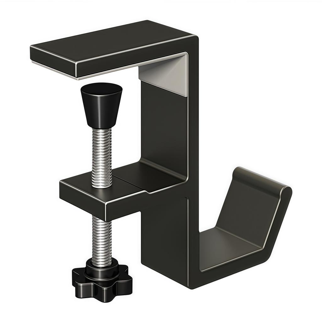 Portable Headset Hanger Punch-free Table Side Hook Wall Hanging Racks Multi-functional Holder for Gaming Headphone Organizer