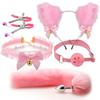 Fox Anal Plug Fox Tail Bow Butt Plug Cute Bow-Knot Soft Cat Ears Headbands Erotic Cosplay Accessories Nipple Clamps SM Sex Toys