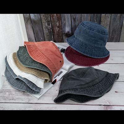 Nový Unisex Klobouk Bucket Módní Praná Džínová Kšiltovka Design Pánské Panama Klobouky Dámské Letní Venkovní Ležérní Sluneční Clona Rybářské Klobouky