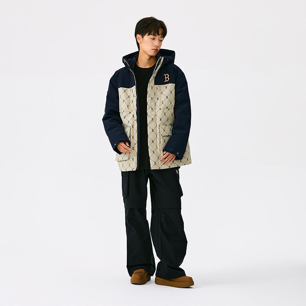 MLB MONOGRAM Collection Boston Red Sox FW25 Down Jacket Unisex 3ADJM0156-43SAS