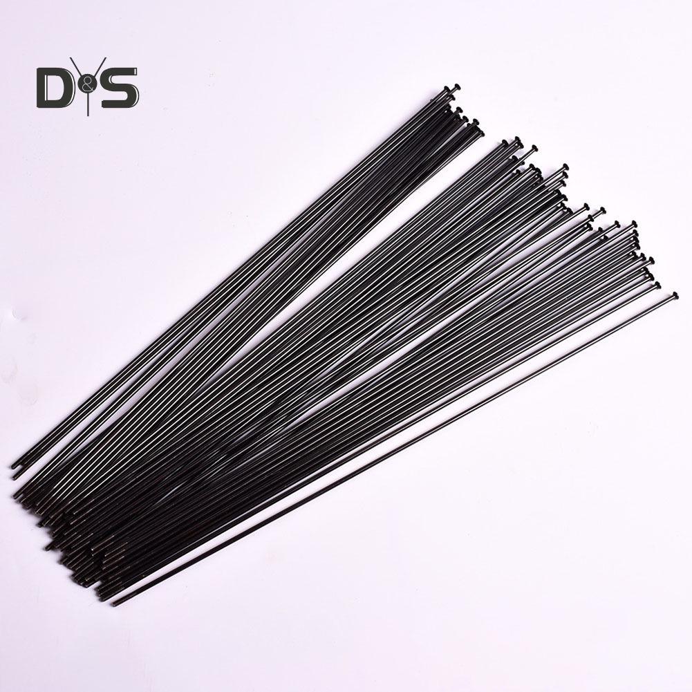 16Pcs MTB Bike Bicycle Steel Wire Spokes Parts with Cap Multiple Sizes Durable