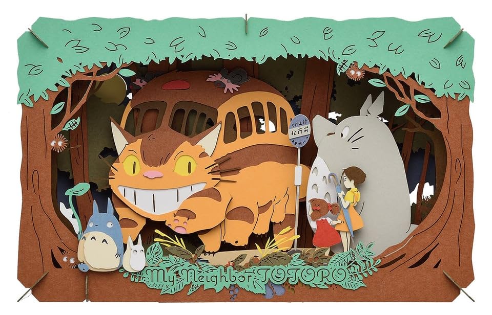 Paper Theater Studio Ghibli My Neighbor Totoro Catbus Arrival PT-L18X