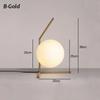 Modern Minimalist Glass Household Table Lamp Nordic Creative Personality Bedroom Bedside Lamp Hoom Decoration Ball Desk Light