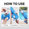 Electric Water Gun Automatic Rechargeable Water Blaster High Capacity Water Tank Strong Electric Pump Water Shooter Toy for Outdoor Play