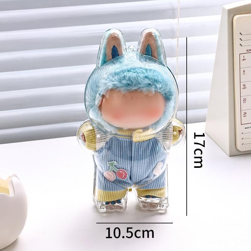 Clear TPU Doll Case, Fits 17cm Dolls, Slim, Lightweight, Dirt-Resistant, Dust-Resistant, Portable, Loss-Preventing, Drop-Preventing, Full-Body