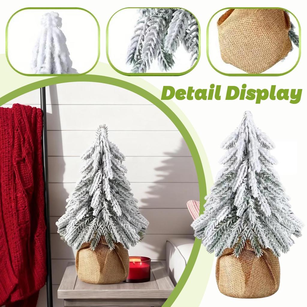 Cedar Flocking Desktop Decoration Christmas Tree Counter Room Decoration Items