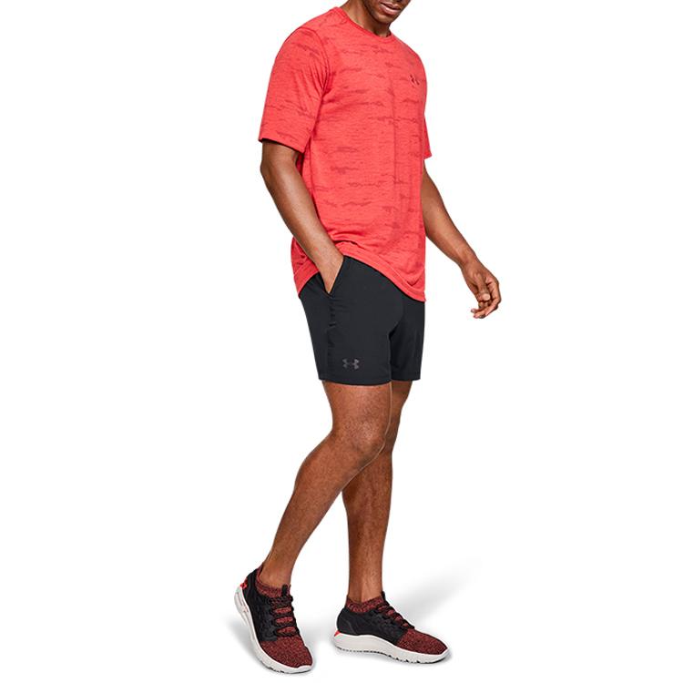 Under Armour Solid Color Training Woven Shorts Men Shorts Black 1327678-001