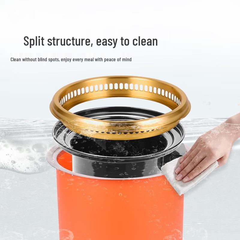 High-Temperature Bottom-Exhaust Charcoal BBQ Grill