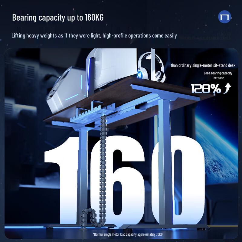 Loctek Black Warrior Max Electric Standing Desk