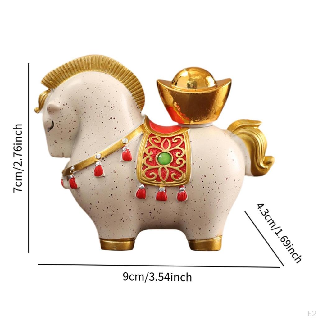 Pferdefigur Tierskulptur Keramik Tischdekoration für Kamin