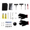 Tire Repair Kit User Friendly Compact Portable Car Emergency Tire Puncture Repair Kit for Maintenance Black 60PCS Set