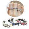 3Pcs Cute Star Wrap Finger Rings Adjustable Minimalist Dopamine Star Rings