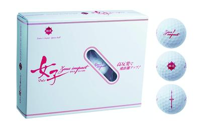 Kasco Golf Ball Zeusimpact 2 High Repulsion Pearl White Dozen Women's Women's