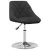 VidaXL Chaises pivotantes de salle à manger 6 pcs Noir Velours 3088766