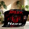 Personalisierte Michael Jackson Druckdecke mit individuellem Namen, Heimdekoration, Schlafzimmer, Sofa, Camping, Couch, Geschenke für Geburtstag WeihnachtenEnthusiasten