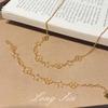20 Stars Four-Leaf Clover Letter Hollow Collarbone Chain Bracelet High-End Sense Niche Light Luxury Necklace Jewelry