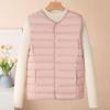 Down Cotton Vest Women's Inner Wear Autumn and Winter New Slim-fit Bottom Inner Wear Vest Medium Thin Warm Vest Vest