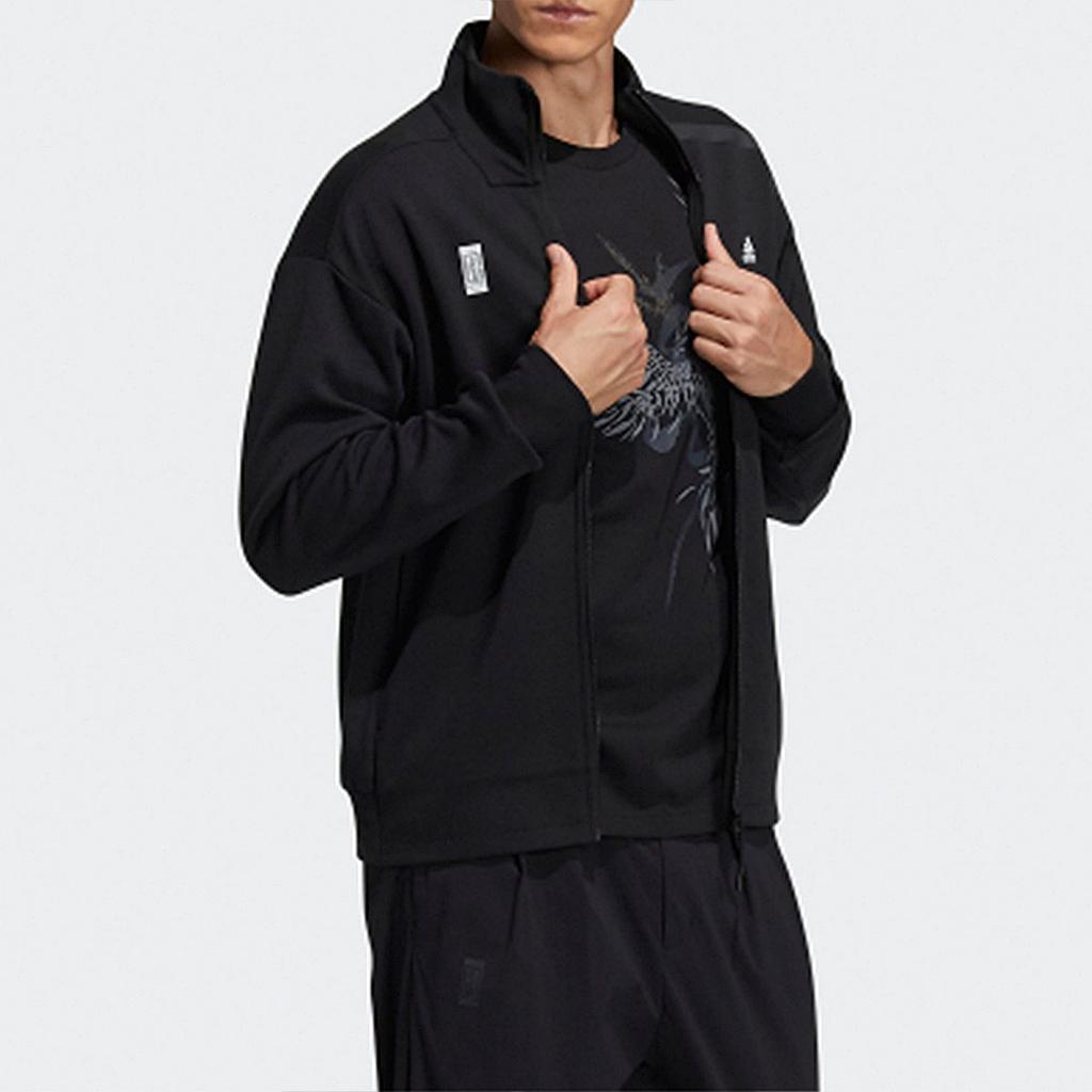Adidas Jackets Men's Black Stand Collar Moderate Other GP0907