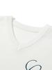 Clubactivity Ca Logo Knit Vest Ivory