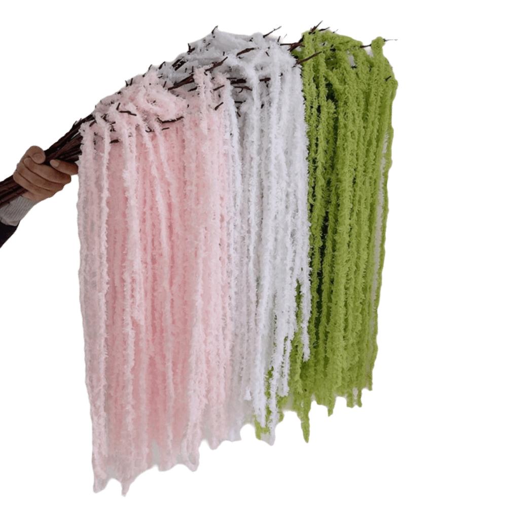 Çok Renkli Amaranthus Yapay Sarkıt Bitki Süsü İplik Sarkıt Uzun Püskül Çiçek Fotoğraf Aksesuarları