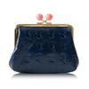 Essence of Poison Women's Leather OSANPO Series Clasp Wallet with Coin and Card Slots, DES-3505 (Navy)