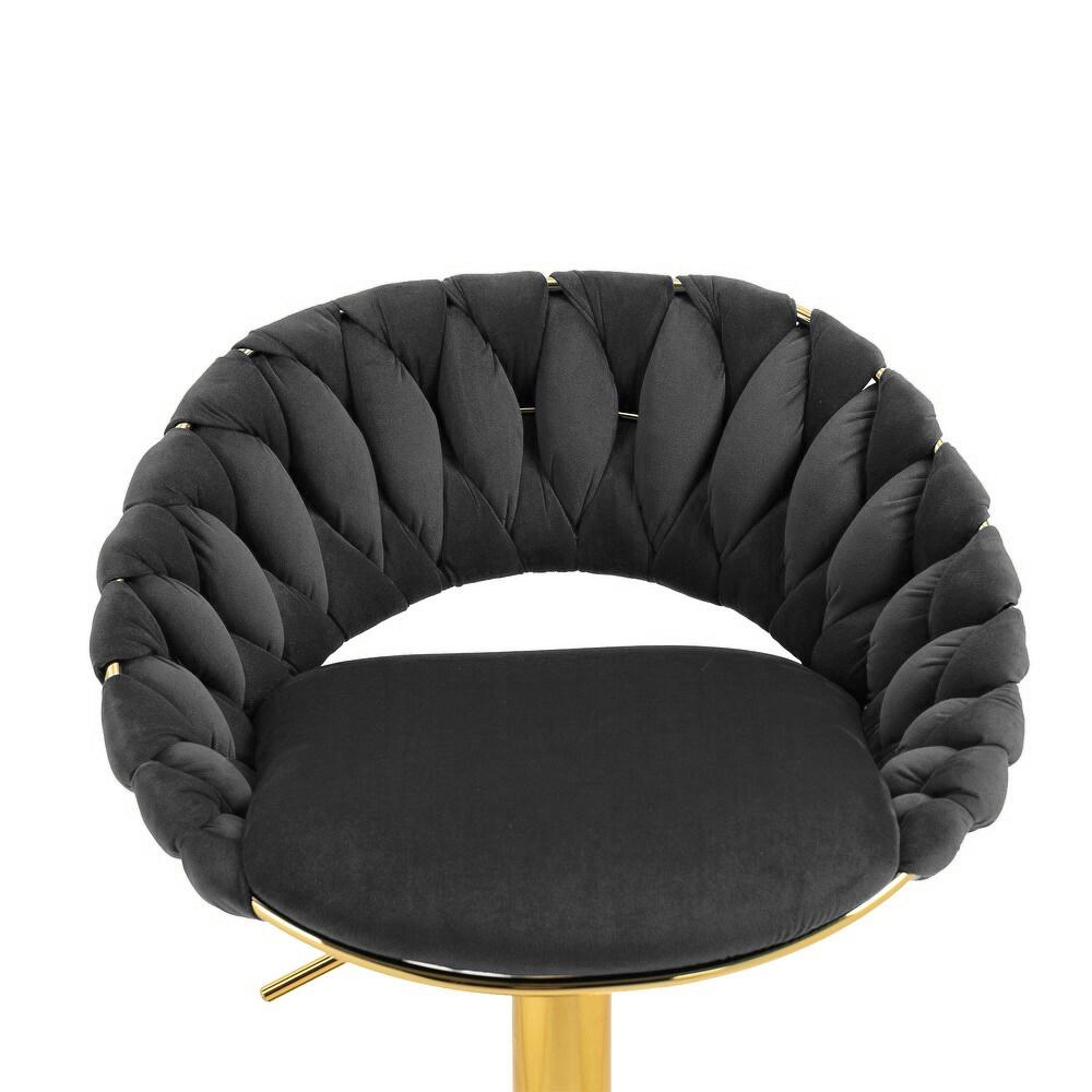 Adjustable Stool, Bar Stool, Farviso Black Elegant Loft