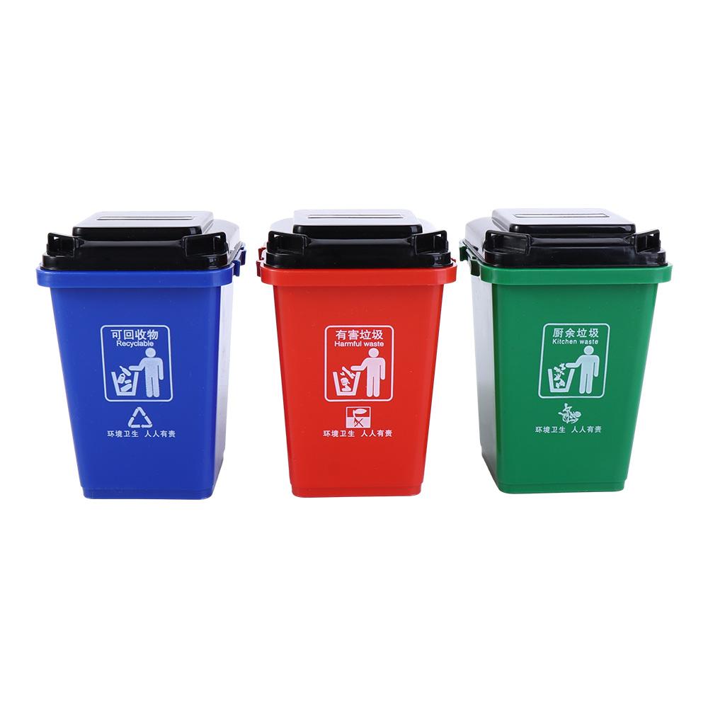 Can Decor Toys Mini Garbage Sorting Mini Trash Can Mini Waste Bin Trash Can Model Pen Organizer