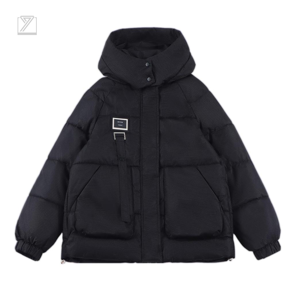 Kayiyasu Short Down Jacket with Padded Warm and Comfortable for Fall and Perfect for Casual and School Women's Hood, Outerwear, Winter, Wear,