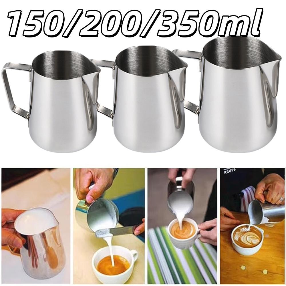 150/200/350ml Milk Jugs Fashion Stainless Steel Latte Frostbite Art Cup Pulling Flower Jar Making Milk Cups Coffee Accessorie