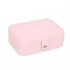 Compact Dustproof Jewelry Box for Earrings, Necklaces, and Rings - Double Layer Antioxidant Storage Solution