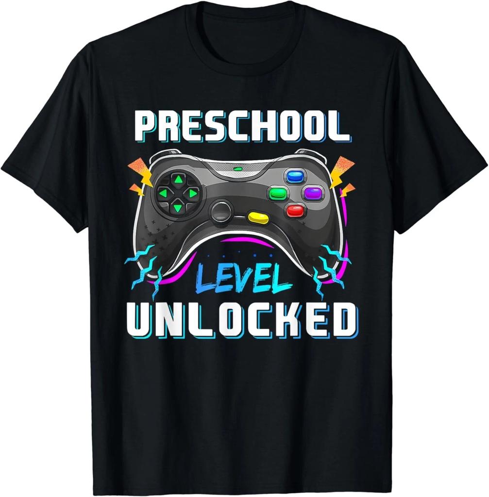 Preschool Level Unlocked Video Game Back to School Boys Gift Unisex T-Shirt