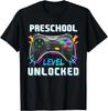 Vorschulstufe Freigeschaltet Videospiel Zurück zur Schule Jungen Geschenk Unisex T-Shirt