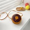 New Cartoon Doughnut Modelling Coin Purse Kawaii Children's Crossbody Bag Boy Girl Shoulder Bag Birthday Gift