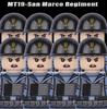 MOC WK2 Italienische Soldaten Figuren Bausteine Italien Armee Infanterie Offizier Waffen Pistole Umhang Helme Panzerkanone Steine Spielzeug