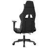 Vidaxl Masujący Fotel Gamingowy Z Podnóżkiem, Czarny I Moro