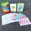 1set Children's Cognitive Cards, Body Parts,Animal,Fruits Double-Sided Flash Cards, Learning Toys Gifts