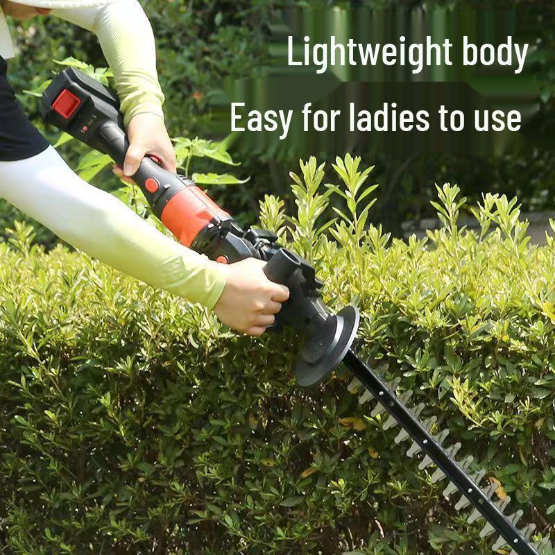 Wiederaufladbarer Winkelschleifer Heckenschere Astschere - Tragbares Handheld Gartenwerkzeug zum Beschneiden