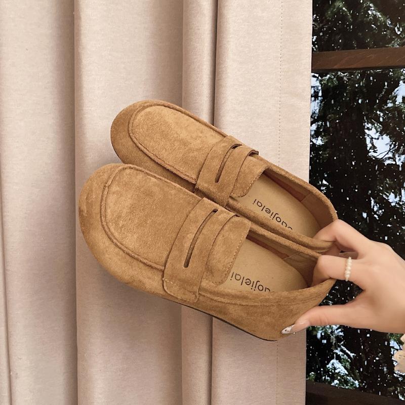 

Flat-bottomed Birkenstocks women s 2025 new autumn and winter one-pedal women s shoes lazy single shoes all-inclusive Birkenstocks Doudou shoes 40 верблюд