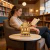Book Counter Tracker Wooden Annual Read Book Display Tracker Manual Read Tracker Reading Sign Display Bookshelf Decor Deco