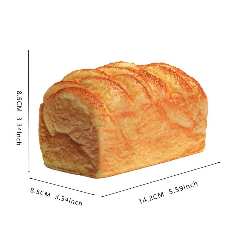 Prank Decoration Sensory Fidget Big Toast Simulated Simulated Bread Squishy  Funny