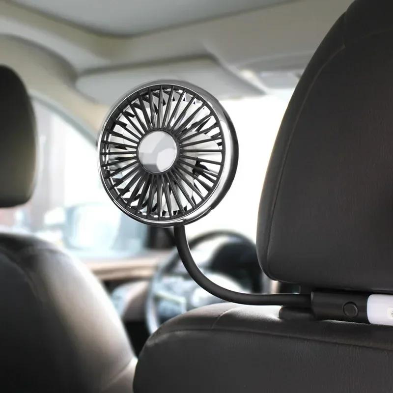 Car Seat Cooling Fan 360 Degree Adjustable Double Head Fan Car Low Noise Fan Car Seat Car Universal Fan for RV Truck